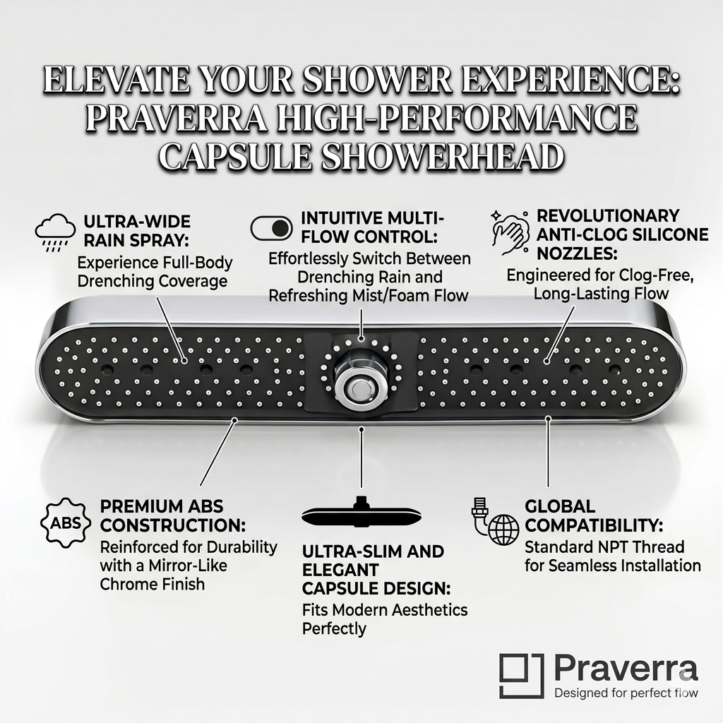 Praverra Head Shower  Flow 20 view 3
